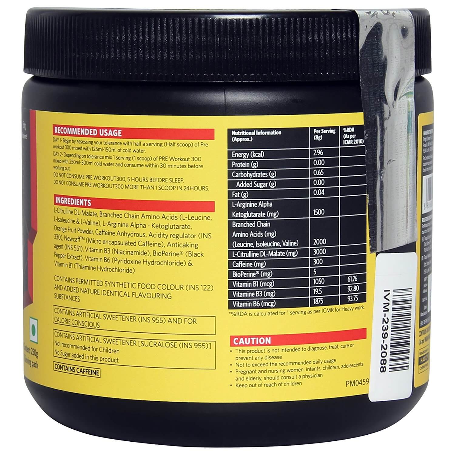 MuscleBlaze PRE Workout 300