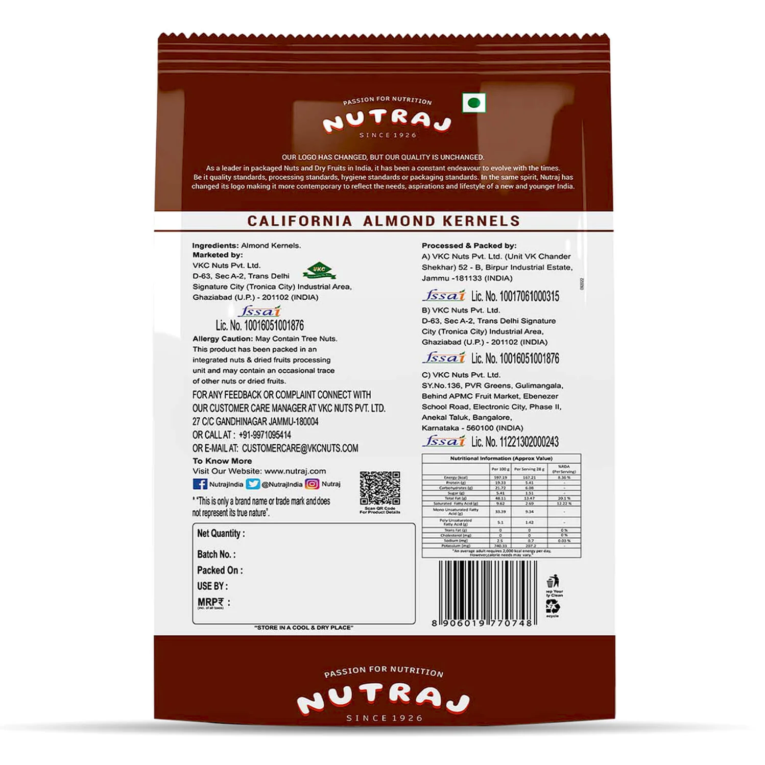 Nutraj California Almonds